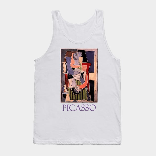 Woman Sitting in an Armchair (1920) by Pablo Picasso Tank Top by Naves